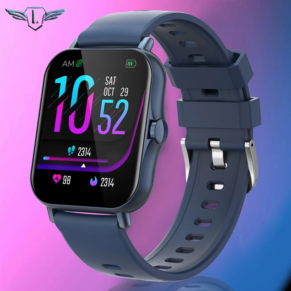 

Смарт-часы LIGE с цветным экраном 1,69 дюйма, пульсометром и тонометром