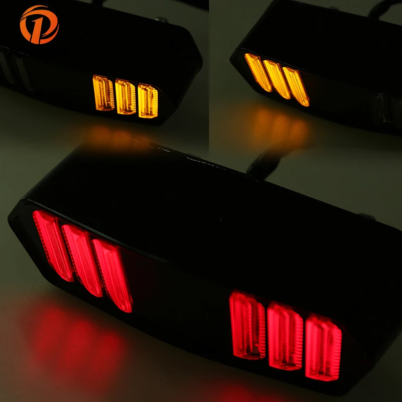 POSSBAY черная алюминиевая мотоциклетная лампа дневного света световой индикатор