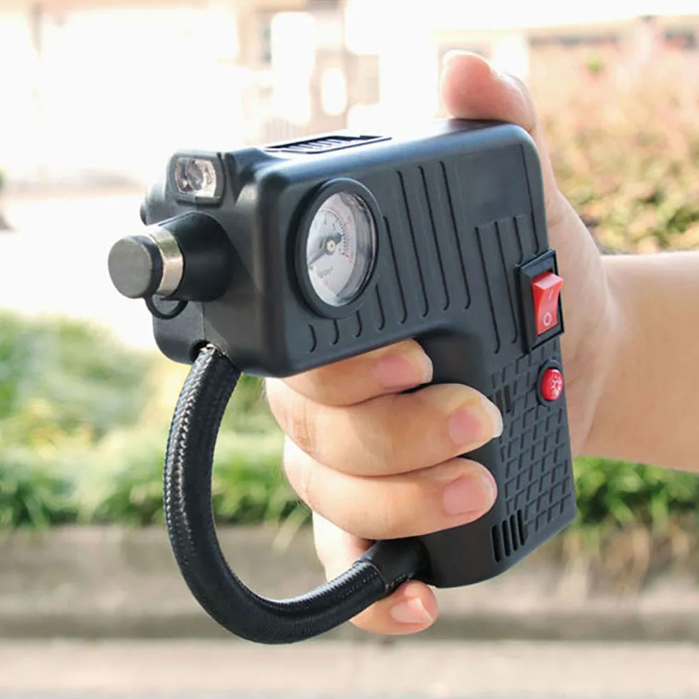 12V Портативный шины для легковых автомобилей Давление датчик воздушный насос с