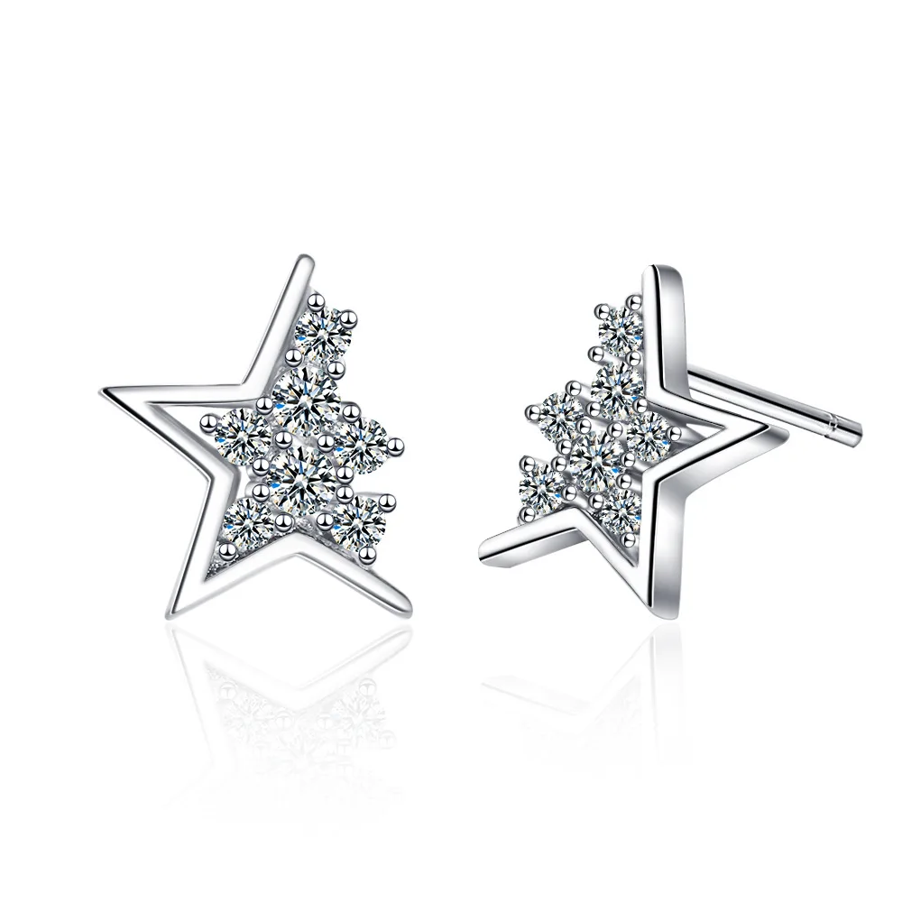 

Diamond-encrusted Star Studded Female Korean Version Simple Small Five-pointed Star Ear Jewelry Gifts for Women