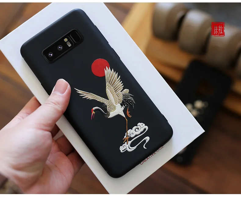Чехол для samsung Galaxy Note 10 Plus+ 5G Note 10 9 8 3D рельефный тисненый матовый мягкий чехол для LICOERS Официальный чехол Funda