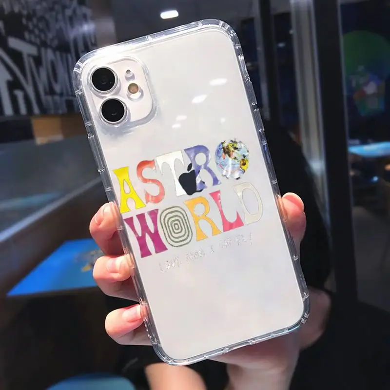 

Travis Scotts Astroworld Phone Case Transparent for Clear iPhone 11 12 8 7 6 6S Plus X 5S SE 2020 XR mini pro XS MAX