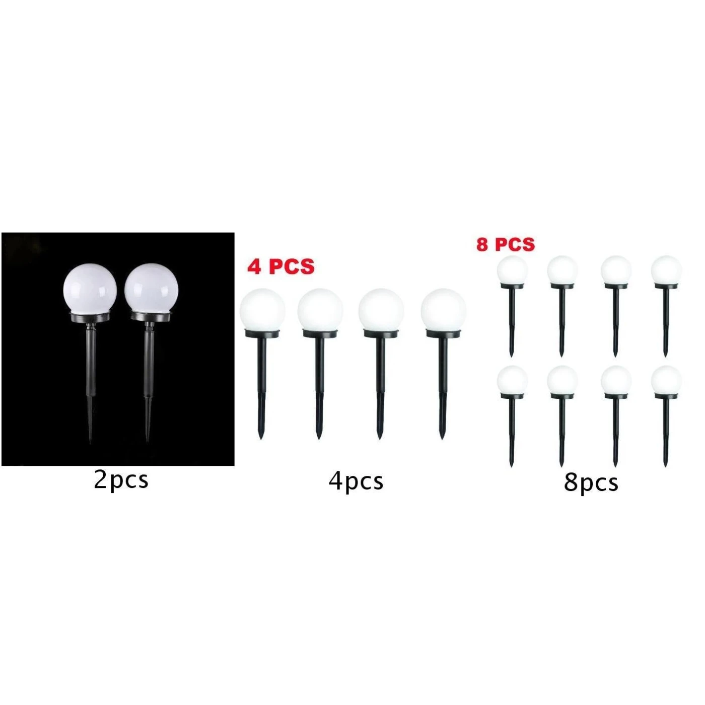 2/4/комплект из 8 шт. тряпок Водонепроницаемый светодиодный солнечный Мощность на