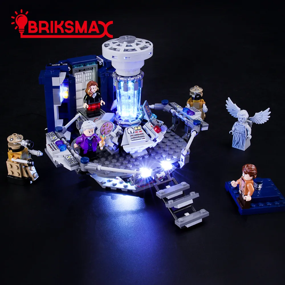 BriksMax Led Light Up Комплект для идей серии Doctor Who строительные блоки, совместимые с 21304(не включает модель