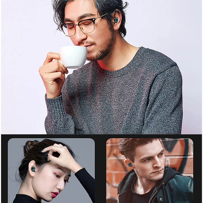 

Bluetooth Earphone TWS 5.0 Wireless Headphones Noise Cancelling Touch HD Call Ear buds Bluetooth Earbuds Waterproof Headphones