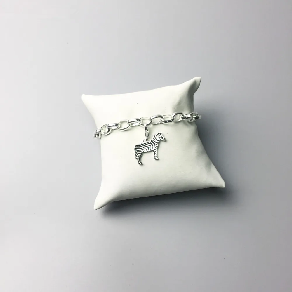 Шармы Зебра в полоску для изготовления ювелирных изделий из стерлингового