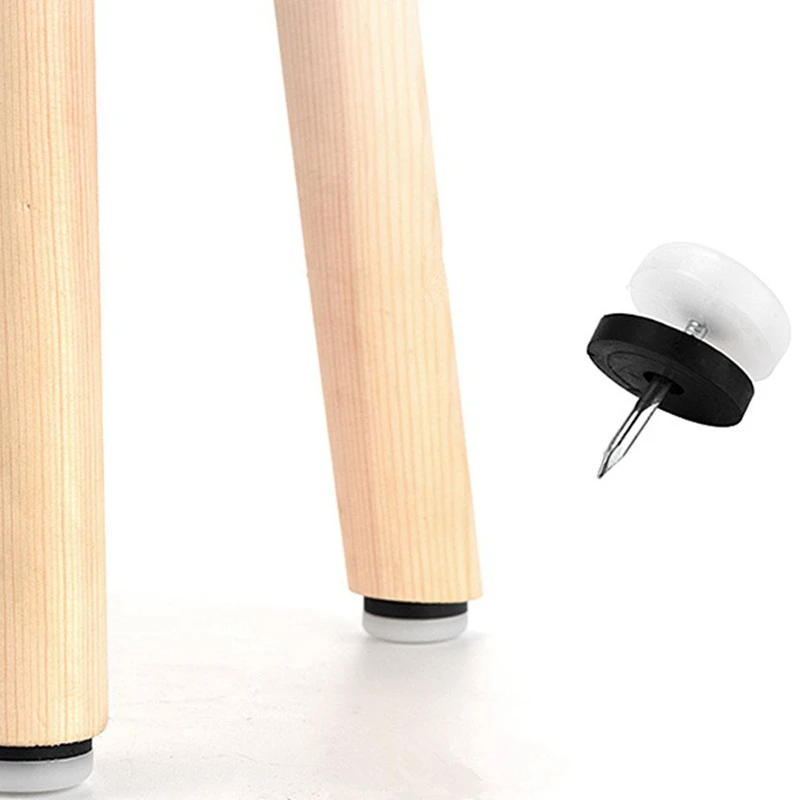 

40Pcs Thickened Furniture Glide,Nail-On Nylon Slider Pad Floor Protector for Wooden Leg Feet Of Chair Table Sofa(18Mm or 0.7Inch