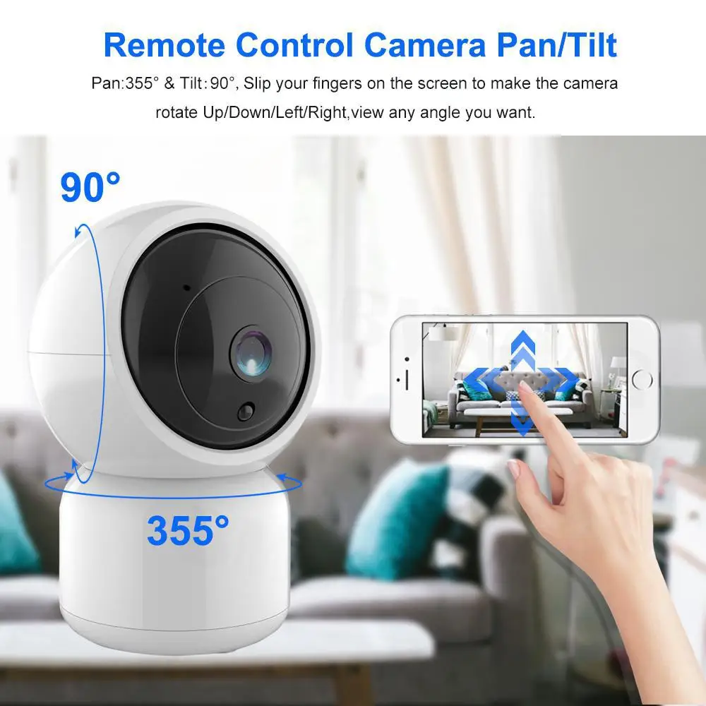 Смарт 1080P HD WiFi ip камера с поворотным зумом двухстороннее аудио уход за ребенком
