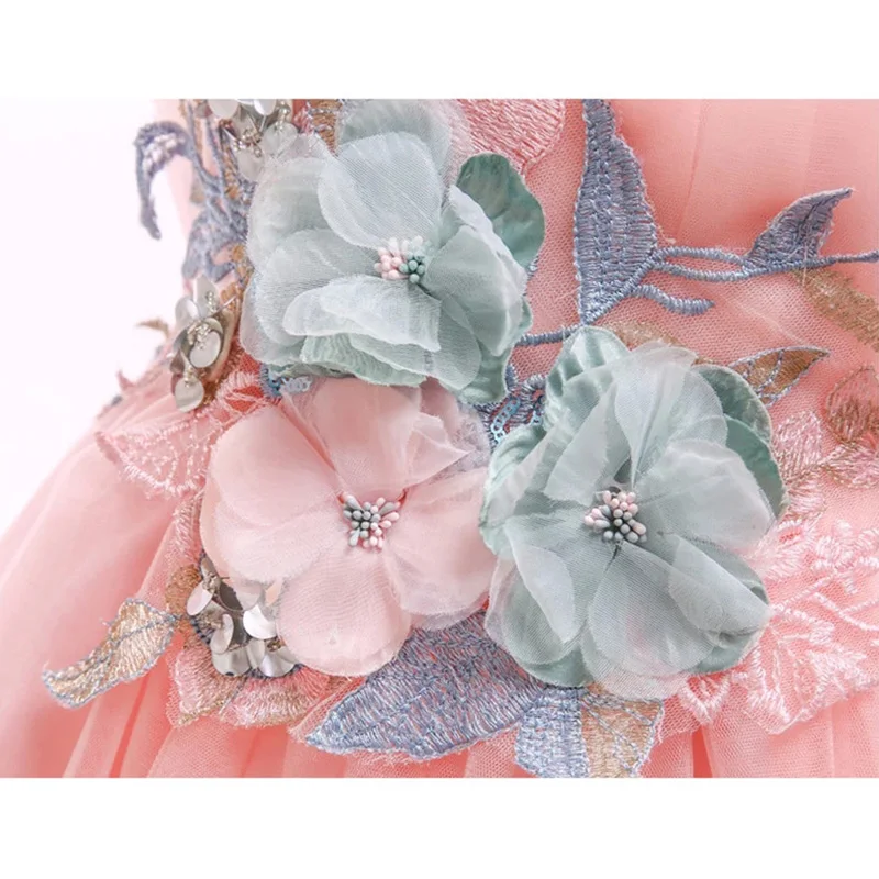 Платье без рукавов для девочек-подростков платье-пачка девочек 2-8 лет на свадьбу