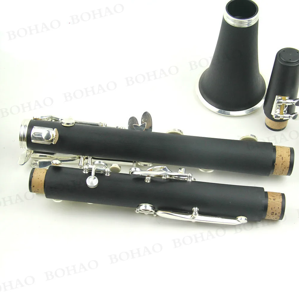 BOHAO Новый Профессиональный кларнет Эбонит дерево никелированный ключ Bb 17