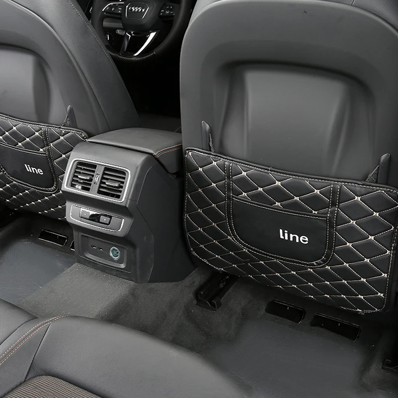 Карманго для Audi Q5 FY, автомобильный защитный чехол для спинки сиденья, кожаный анти-удар, коврик, подушка, аксессуары для интерьера