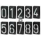 Уличный адресный знак с номером дома, светодиодный индисветильник на солнечной батарее, уличный цифровой номер для двери дома с плоским номером