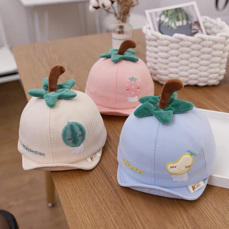 

CXD-Boys And Girls Baby Fruit Soft Brim Super Adorable Cute Cap