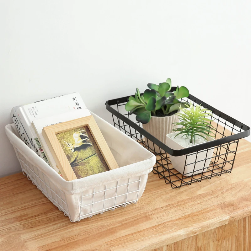 Металлическая корзина-органайзер для хранения корзина с проволочной сеткой