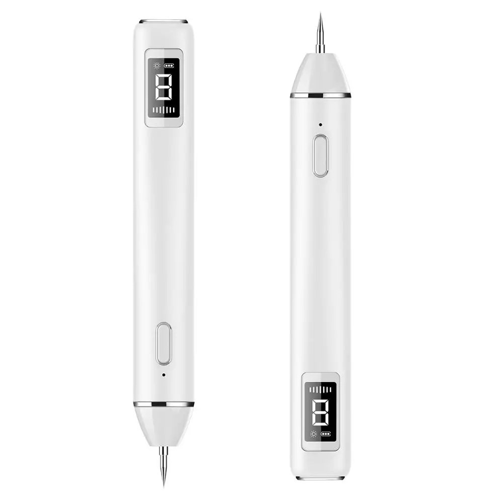 

Mole Removal Pen, Skin Spots Laser Removal Pen Tattoo Freckle Remover Face Wart Tag Removal Machine LCD 8Level Plasma Pen