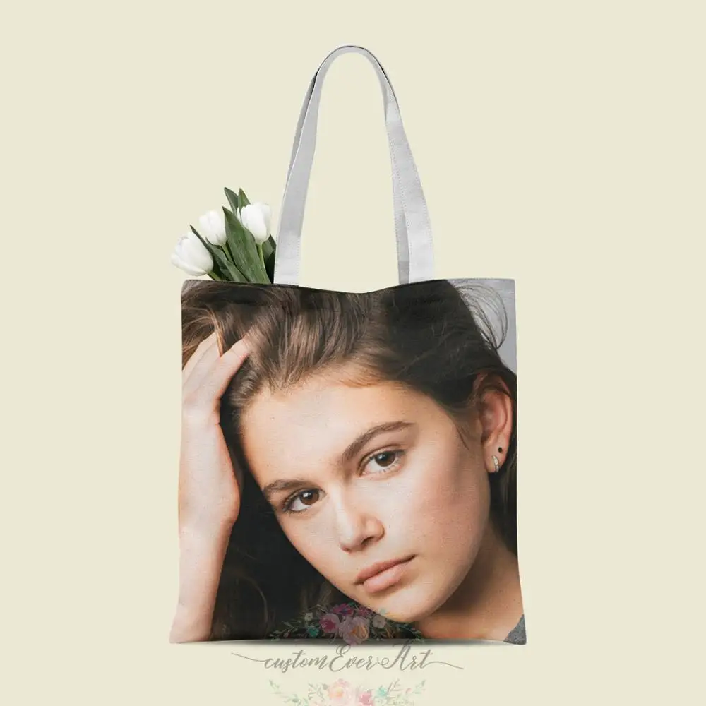CustoKaia Gerber Сумка-тоут на заказ холщовые сумки-шопперы для женщин учителя Сумки