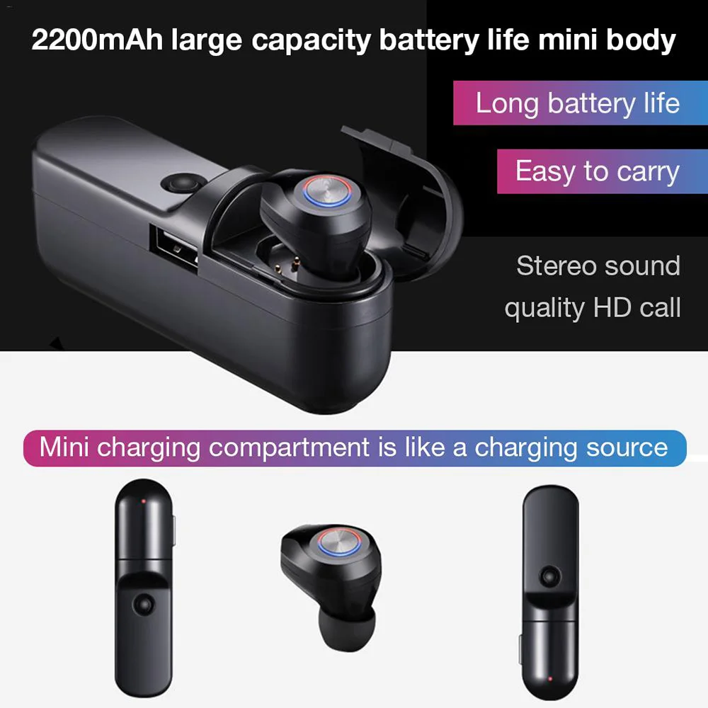 TD03 Bluetooth гарнитура Беспроводные спортивные невидимые наушники мини стерео на