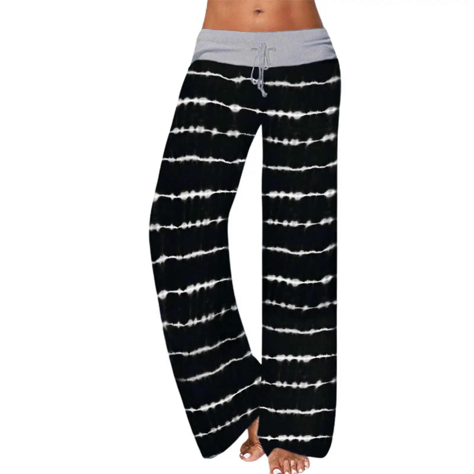 

Женские ультратонкие спортивные штаны для йоги, свободные широкие штаны, женские летние пляжные штаны, прямые брюки большого размера с элас...