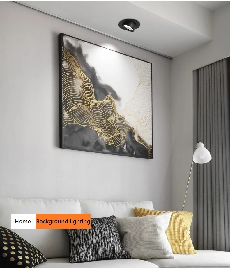 Слон багажник Светодиодный точечный светильник встроенный потолочный на базе cob