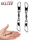 50 шт.20 шт., Вертлюги для рыбалки с двойными предохранительными защелками, быстросменный штифт, коннектор для рыболовных крючков, общие Аксессуары для рыбалки