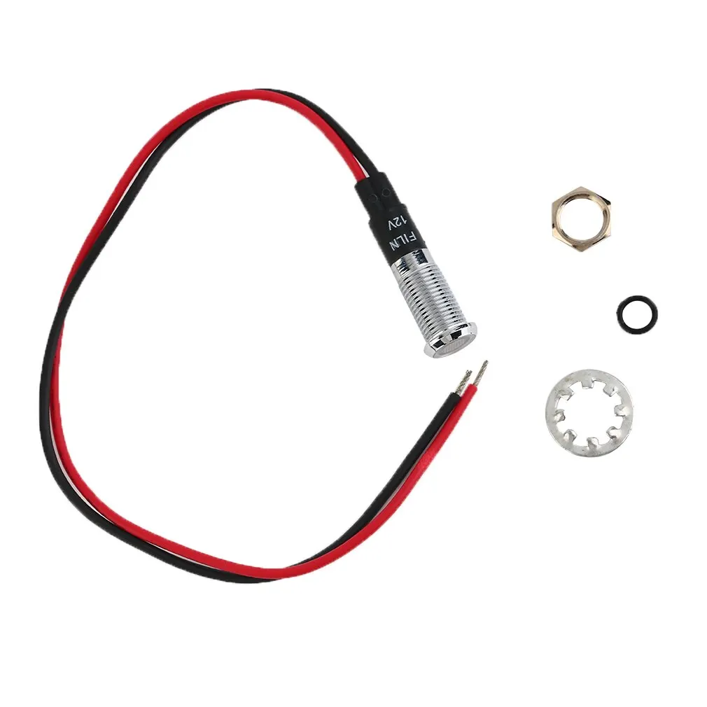 

Универсасветодиодный Светодиодная панель 12 в 8 мм, индикатор сигнальной лампы, цветсветильник для автомобилей, лодок, морских грузовиков