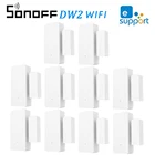 Датчик сигнализации SONOFF DW2, беспроводной Wi-Fi датчик открытиязакрытия окон и дверей, автоматизация, Противоугонная сигнализация, e-WeLink APP