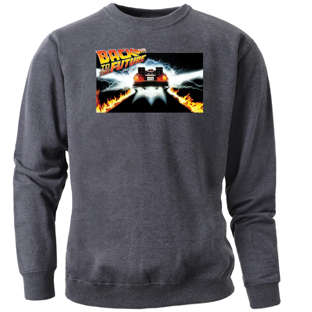 Мужские толстовки с капюшоном Назад в будущее забавная толстовка круглым