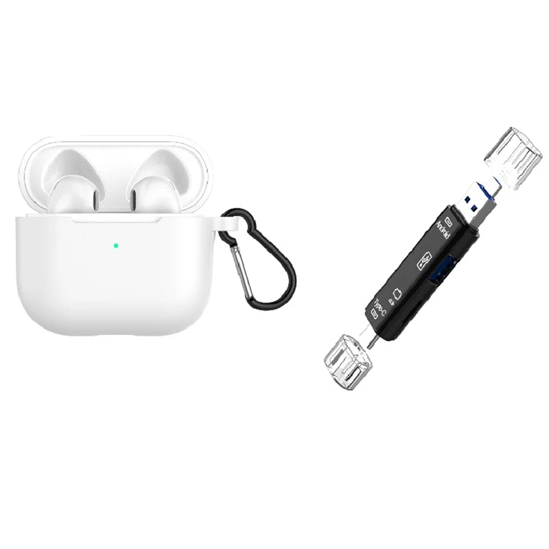 

Type-C 5-In-1 Card Reader with for 4 Pro Earphone Protective Cover