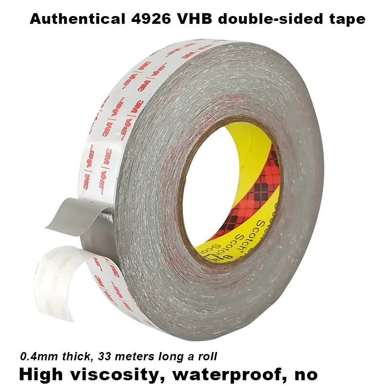 

3M4926 VHB Acrylic foam double-sided adhesive tape waterproof, strong heat resistant and traceless double-sided adhesive tape