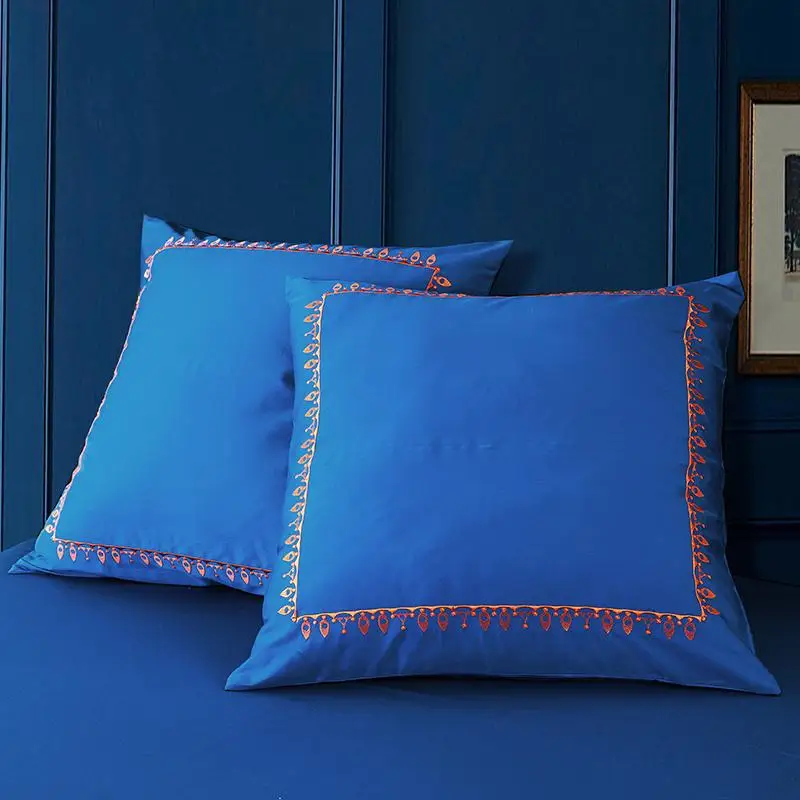 Постельное белье в китайском стиле Комплект постельного белья из 56 синего