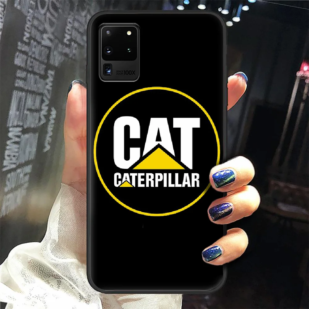 

CAT brand Caterpillar Luxury logo Phone Case Cover Hull For Samsung Galaxy S 6 7 8 9 10 e 20 edge uitra Note 8 9 10 plus black