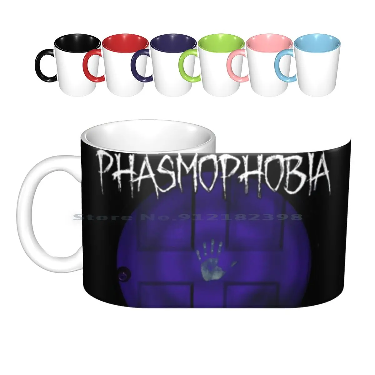 

Фармофобия, керамические кружки с отпечатками пальцев, кофейные чашки, кружка для молока и чая, фазмофобия, видеоигры, страшные призраки, креативный тренд
