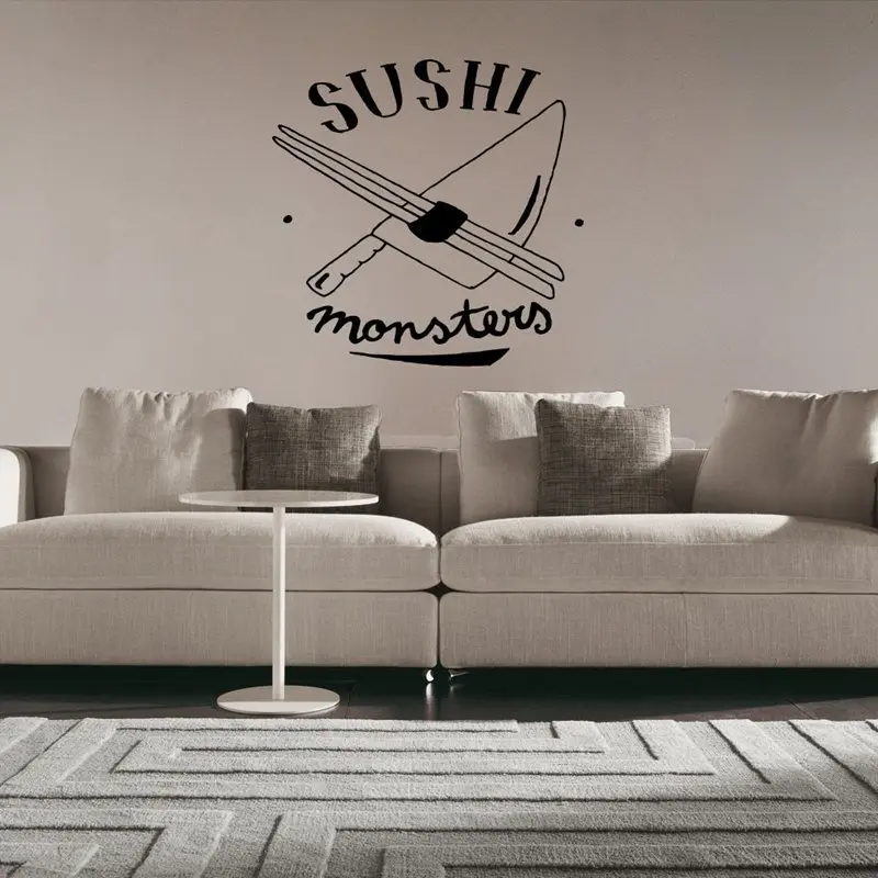 

Суши Наклейка Стикер для ресторана плакаты виниловые наклейки на стены Pegatina Quadro Parede Декор настенные наклейки для суши