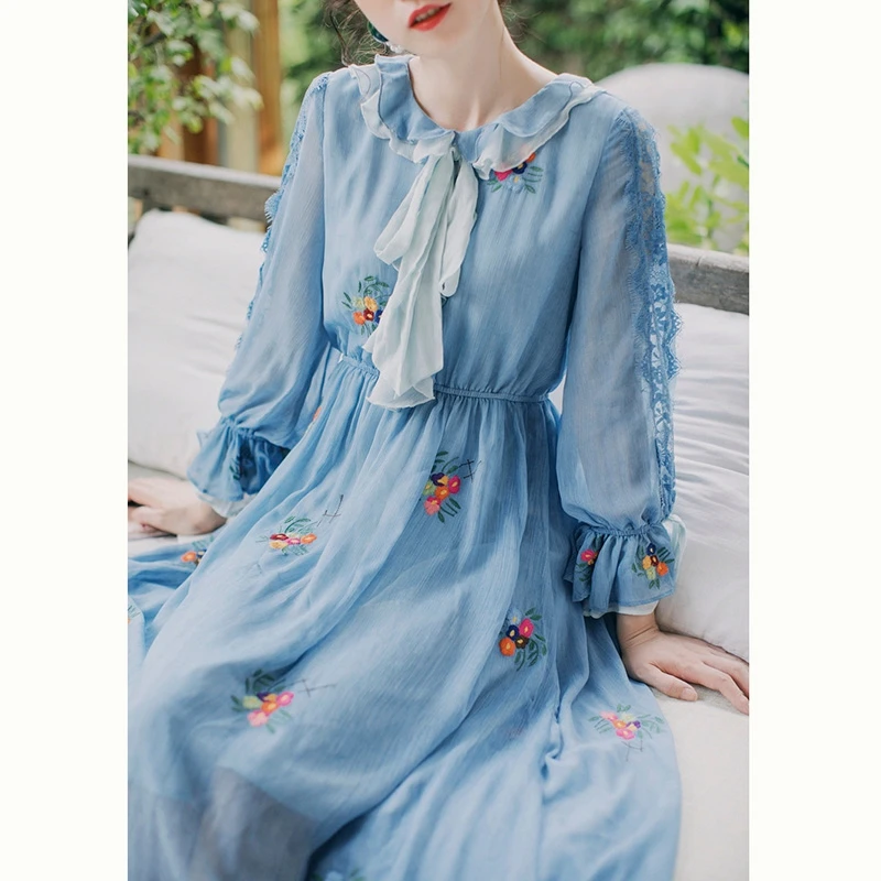 Женское винтажное платье Бохо YAMDI элегантное подиумное А-силуэта вечернее с