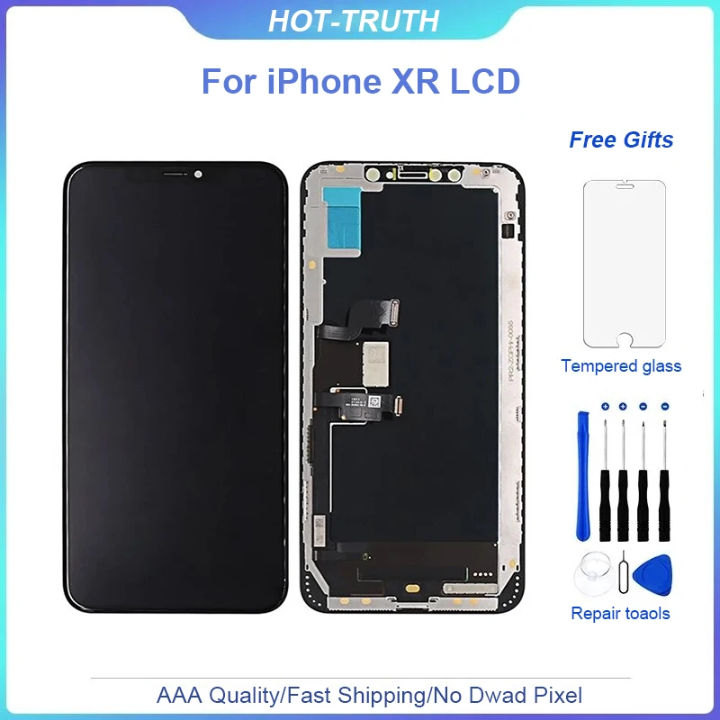Мобильный телефон LCD для iphone XR экран хорошего качества AMOLED OEM 3D Touch ЖК-дисплей в