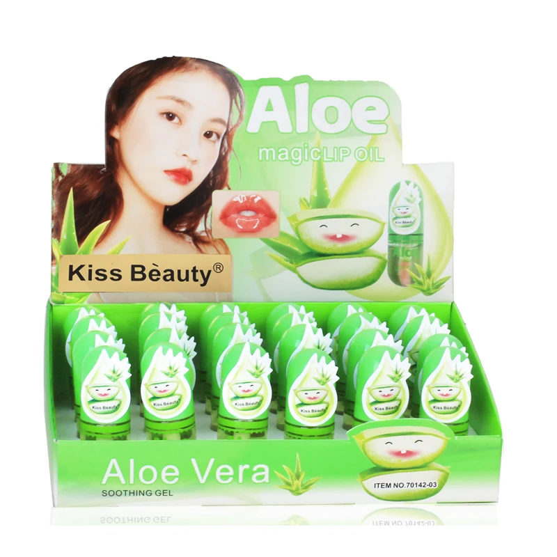 Капсула для губ глазурь тинт макияжа водостойкий антипригарный блеск с алоэ