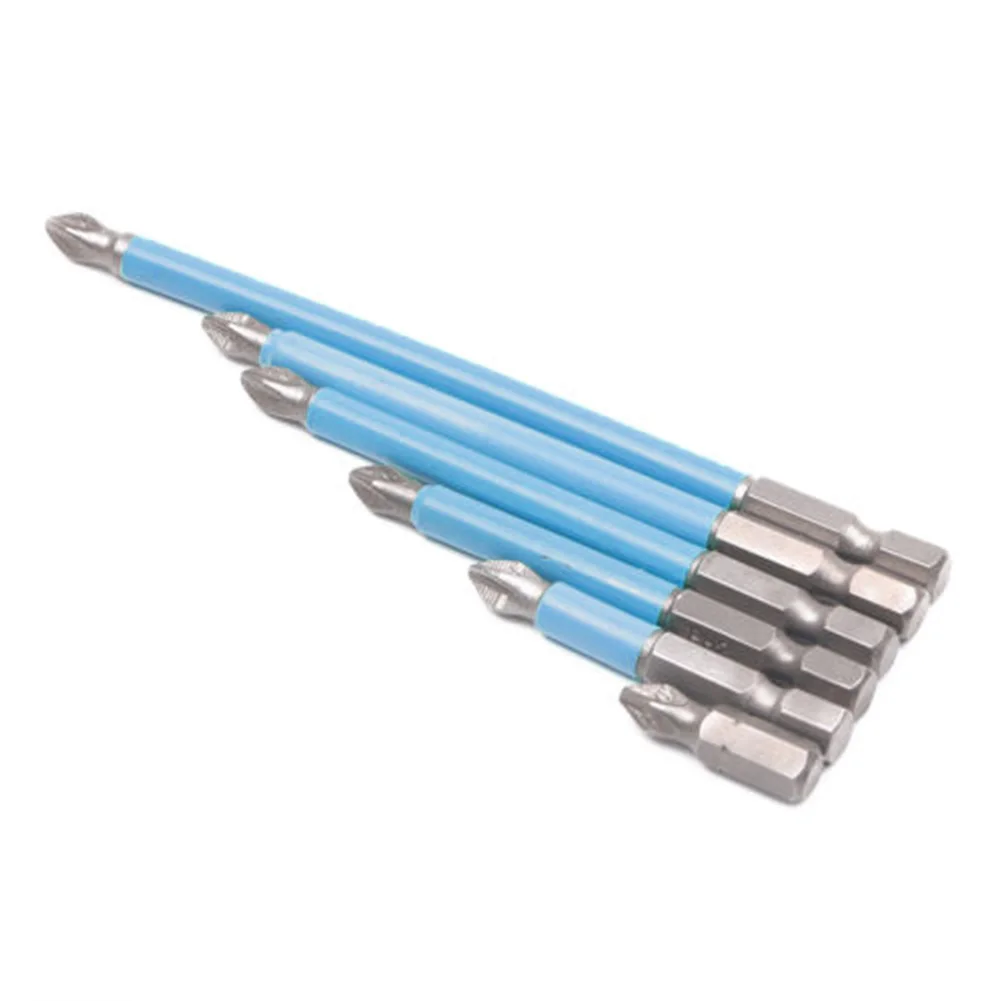 

Electric Screwdriver Bit Set Bits S2 Anti Slip Insulation PH2 Phillips Cross Head Hex Shank Magnetic Bits