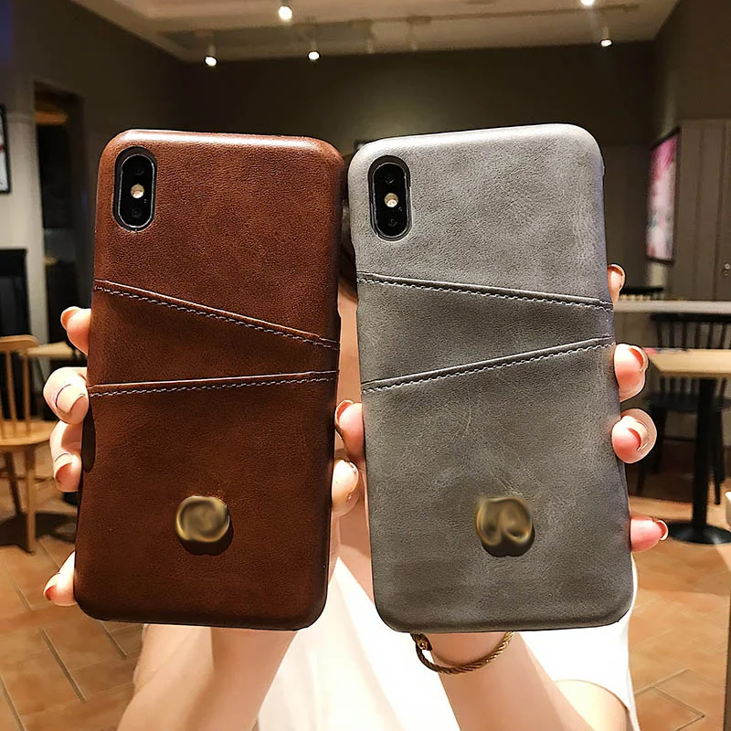 Роскошные кожаные чехлы для телефонов GG Storag чехол iphone X XR XS MAX 6 6s 7 8 Plus мягкие чехлы|