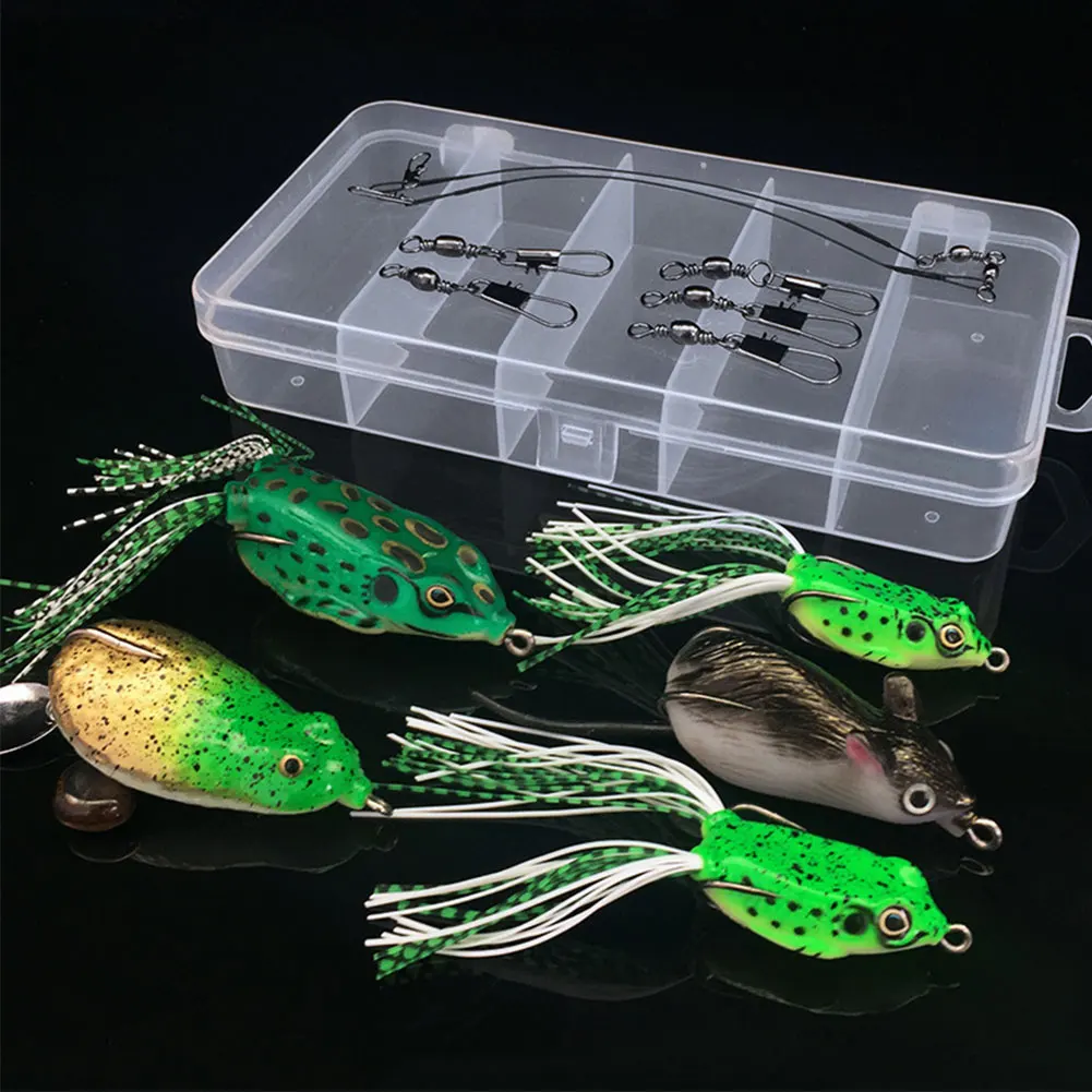 

Double Propeller Frog Soft Baits Shad Soft Lure Jigging Fishing Lure Bait Prop Topwater Catfish Silicone Artificial Wobblers