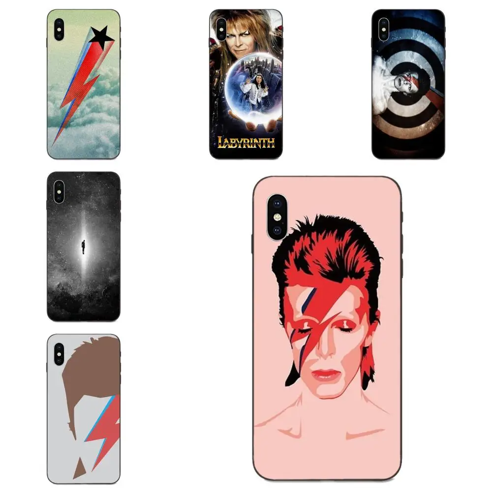 Мягкий Силиконовый ТПУ Черный хипстер чехол для Xiaomi Redmi Mi Note 2 3S 8 9 Lite SE Pro David Bowie