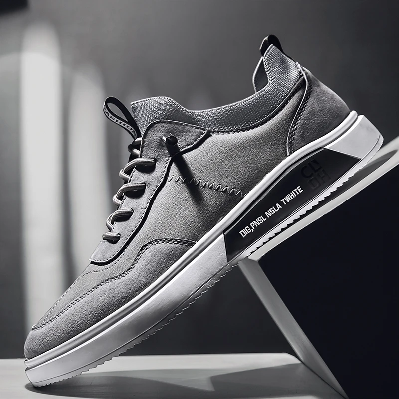 

Spring 2021 Men Youth Casual Shoes Gray Beige Fashion Shoes Men Comfortable Walking Shoe For Mens Top Quality Man Flats Sneakers