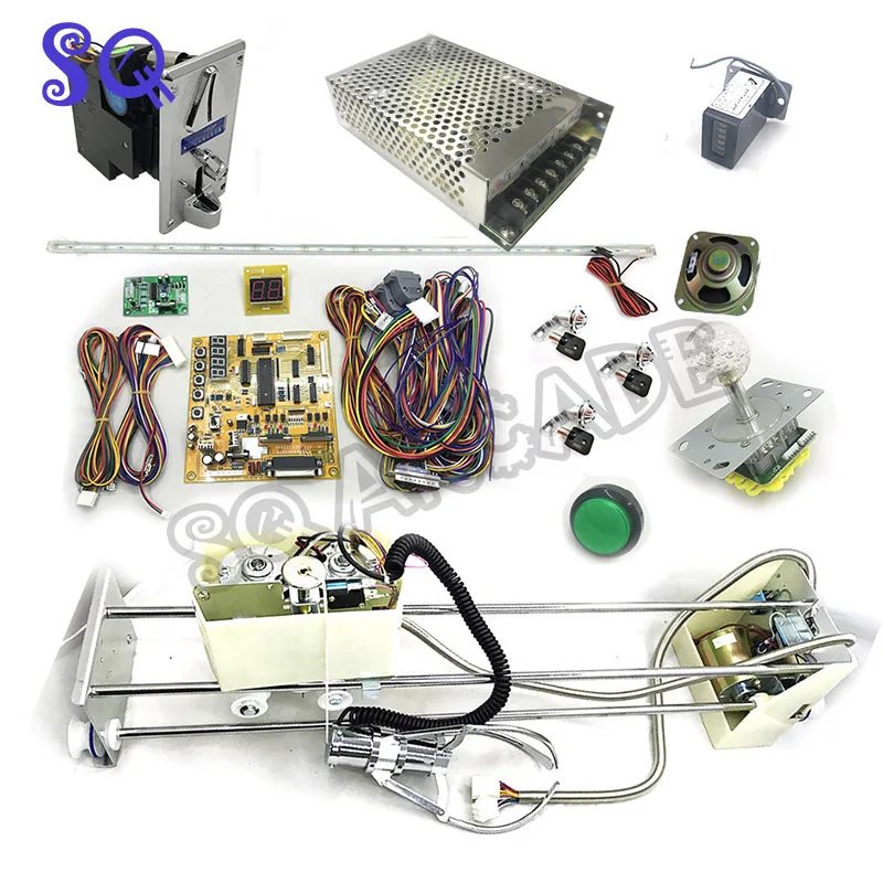 

Набор для самостоятельной сборки кранов, Игрушечная машина с захватом, с игровым краном, PCB, кнопка для приема монет, жгут проводов и т. Д., для...