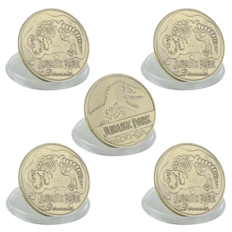 5 шт./лот Парк Юрского периода Динозавр Хобо никелевые монеты буйвола