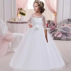 Детское кружевное платье для подружки невесты, на Возраст 4-14 лет