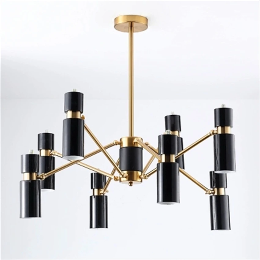 

Post-modern Black Chandelier Lighting Living Room Decorative Restaurant Chandeliers Home Decor Kitchen Hanging Lamp Luminaria