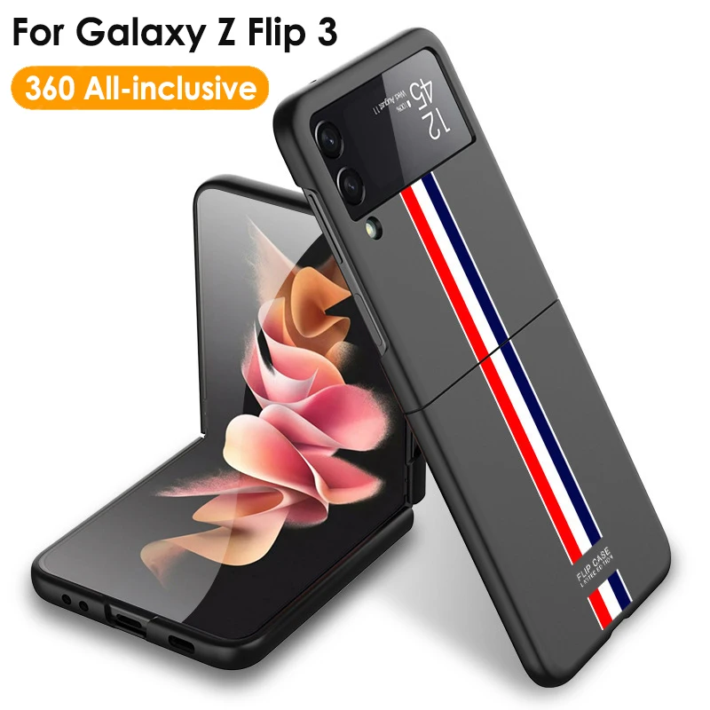 

Роскошный чехол для Samsung Galaxy Z Flip 3, винтажный полноразмерный ударопрочный чехол из твердого поликарбоната для Samsung Z Flip 3, чехол