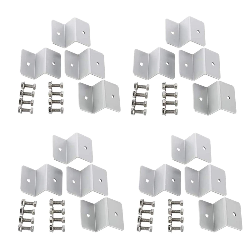 4 Sets Solar Panel Mount Mounting Z Bracket Set RV Boat Off Grid Roof (16 Units)|Солнечная батарея| |