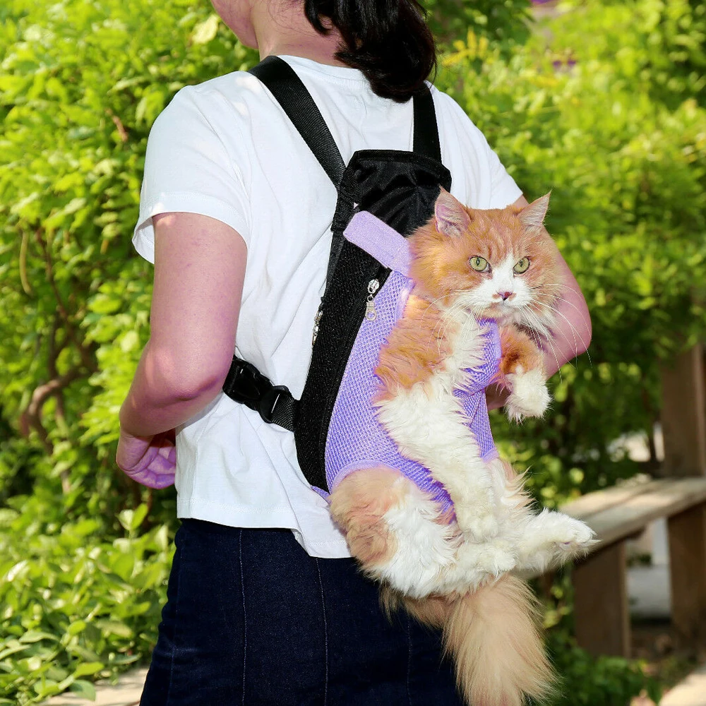 

Newest Hot Pet Dog Breathable Mesh Shoulder Backpack Carrier Puppy Cat Outdoor Travel PlayTote Front Back Bag With Legs Out