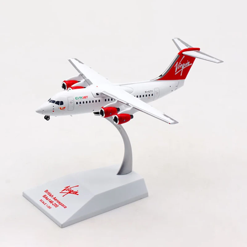 

Литья под давлением 1/200 весы BAE146 EI-CTY Virgin авиакомпании самолеты CityJet модель сплава с отправка Шестерни самолета Коллекционная Дисплей