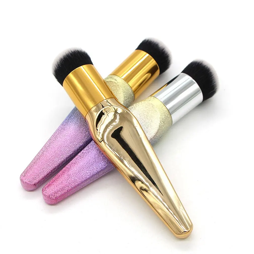 1 шт. маленькая кисть для тональной основы металлическая высококлассная